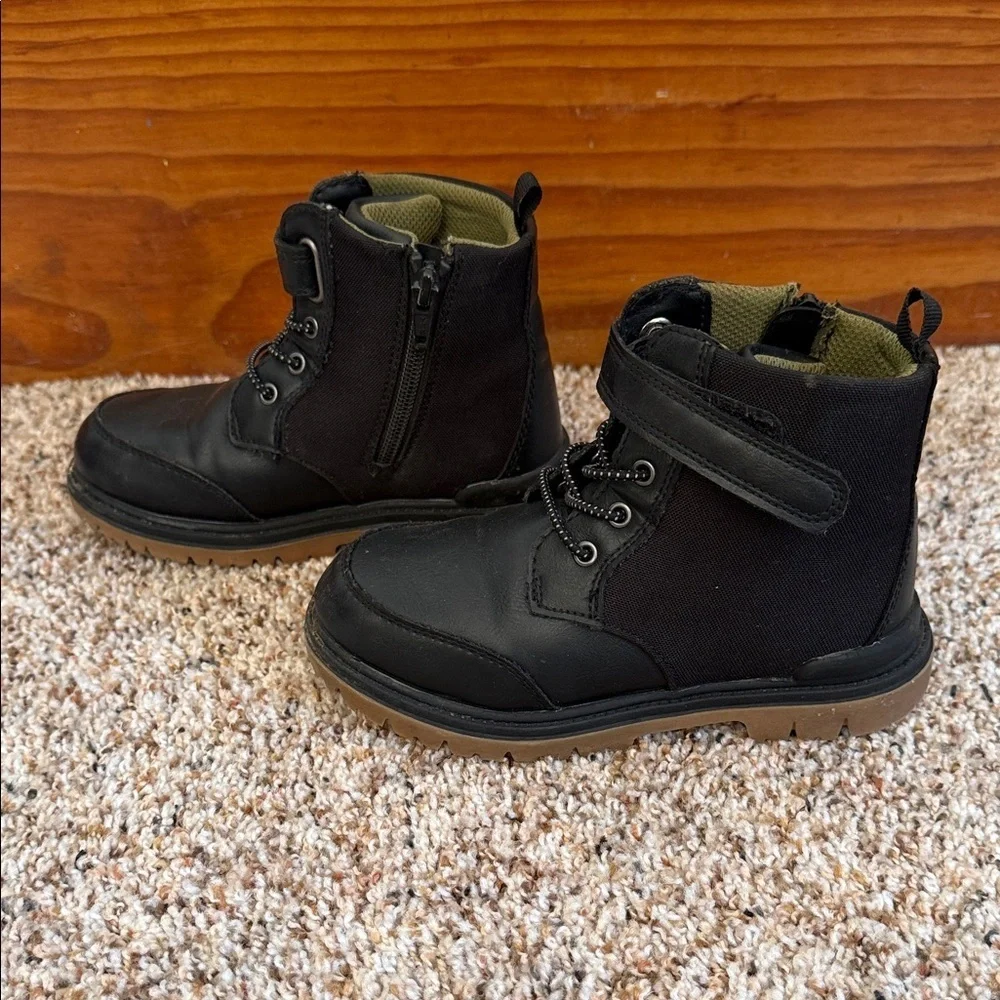 Wonder Nation Black Boots Kids Size 11